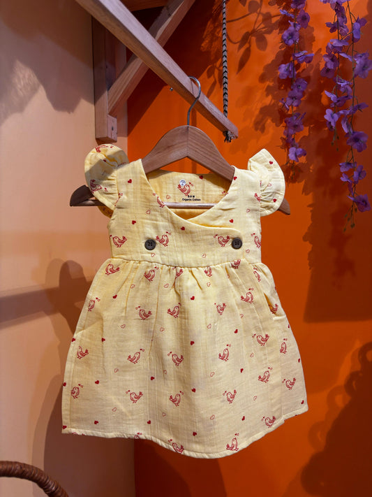 Crinkled Muslin Frock