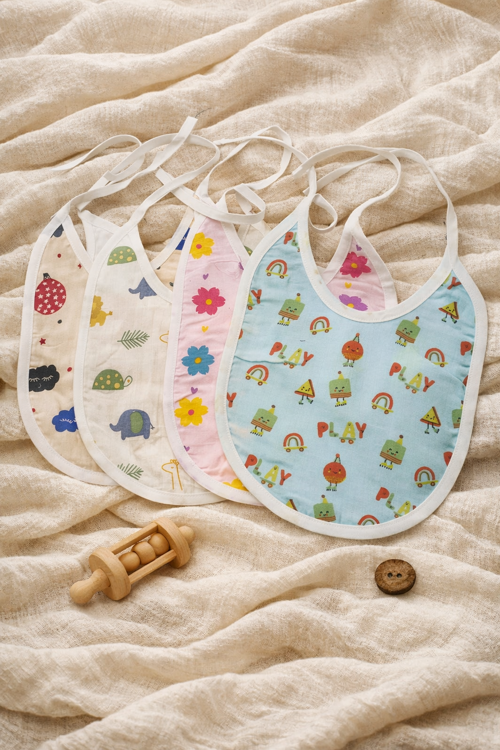 Bibs Set of 3 – Soft Feeding Essentials