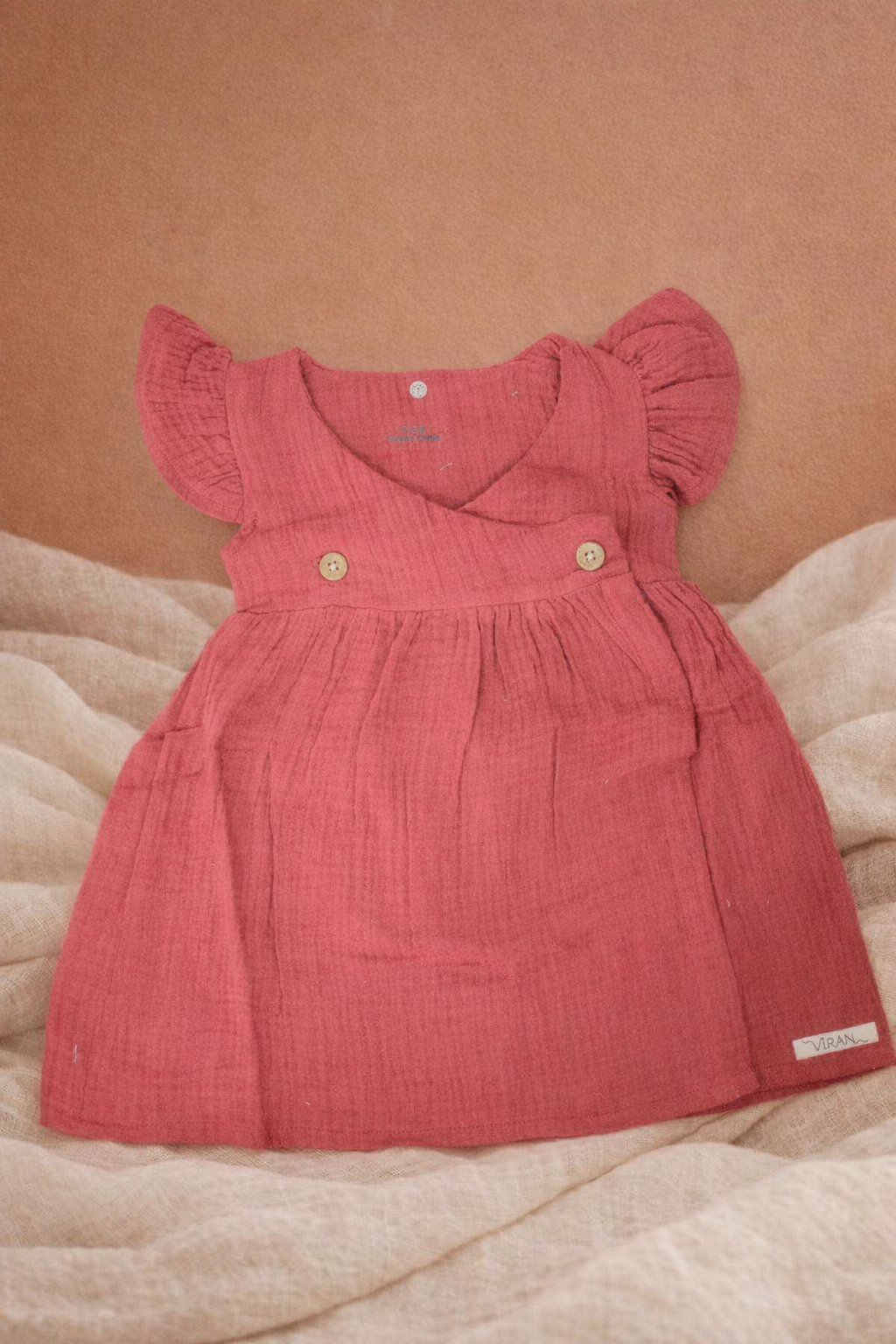 Crinkled Muslin Frock