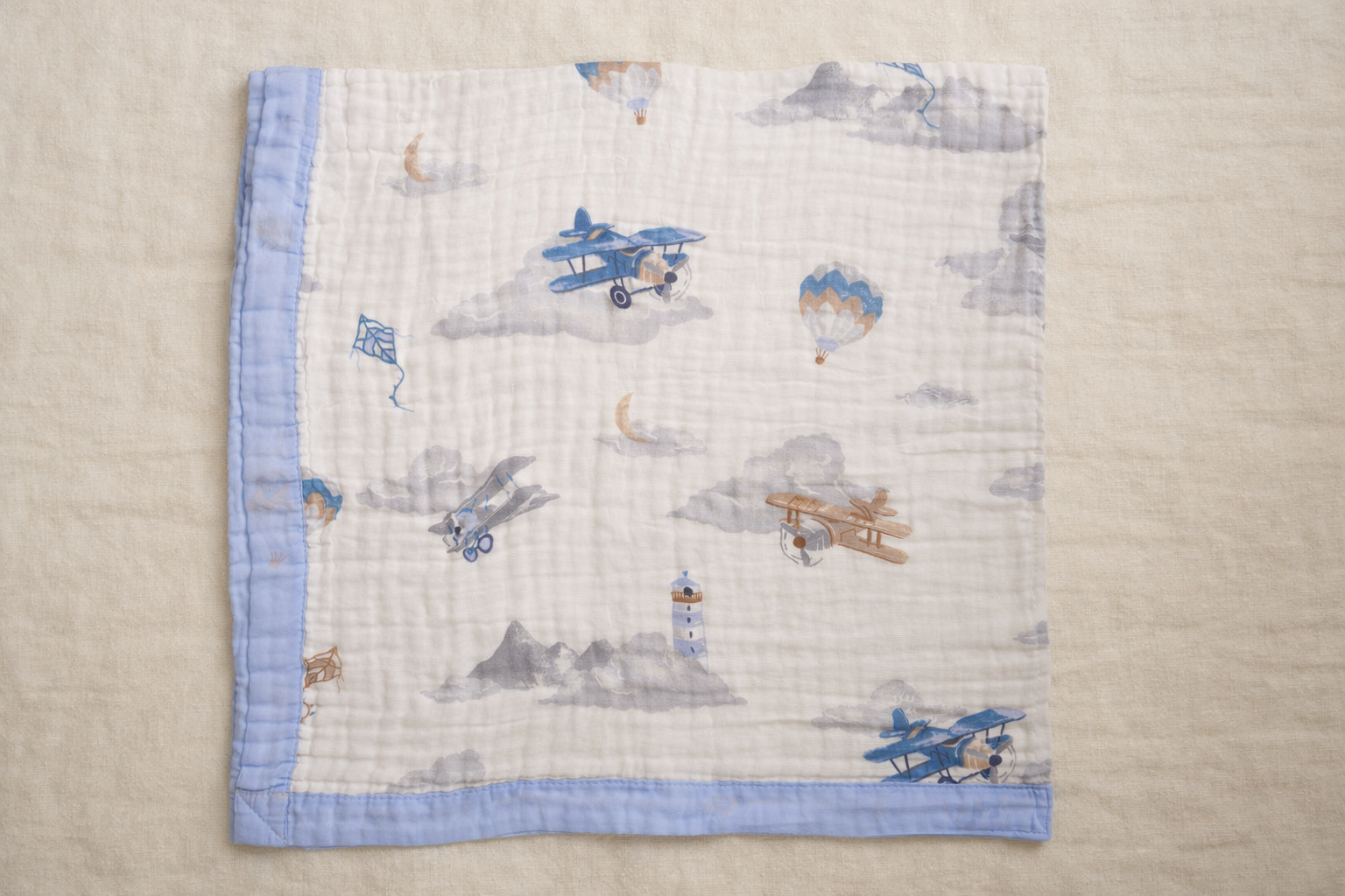 Crinkled Baby Blanket 6-Layer