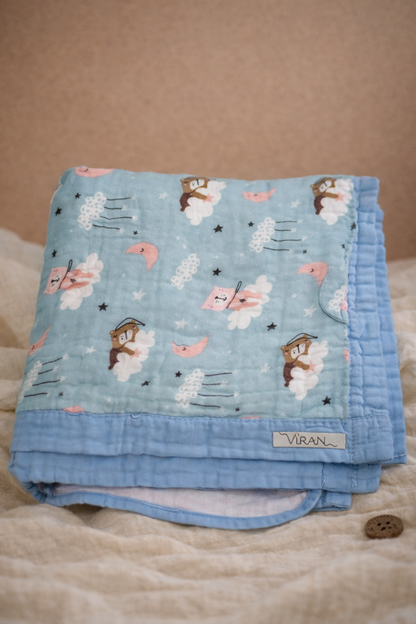 Crinkled Baby Blanket 6-Layer