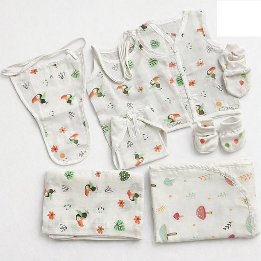 Newborn Gift Set — Pure Muslin Welcome Kit