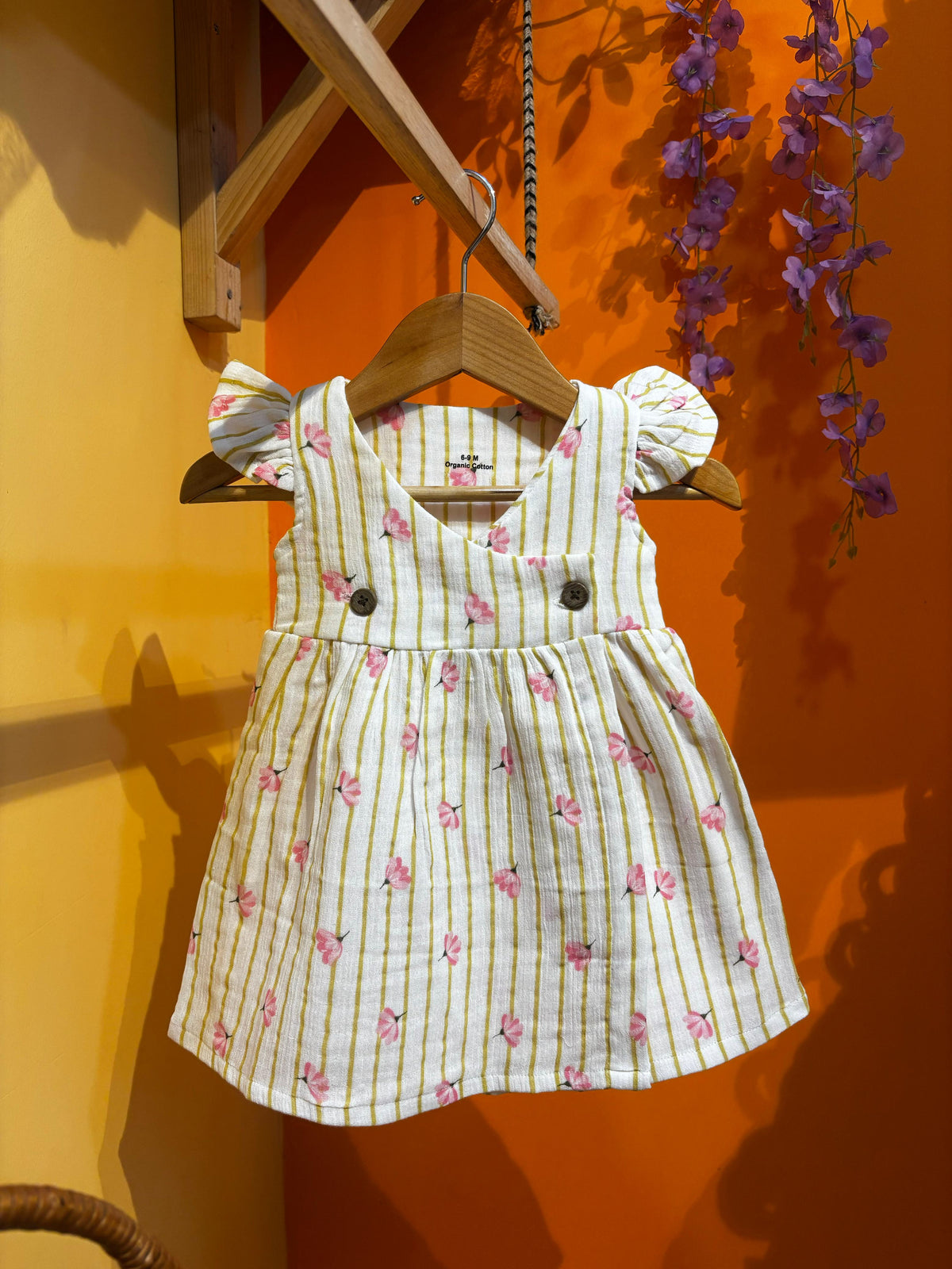 Crinkled Muslin Frock