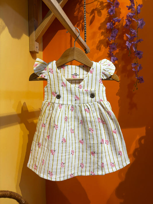 Crinkled Muslin Frock