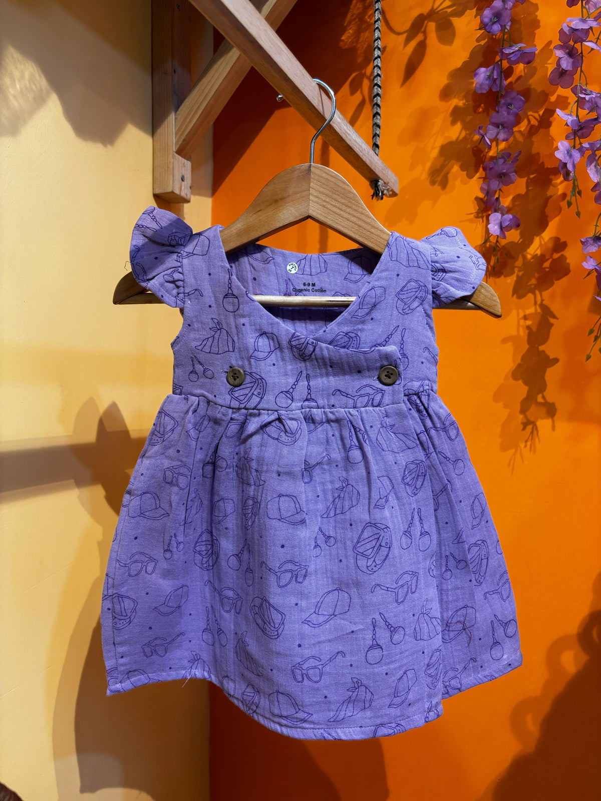 Crinkled Muslin Frock