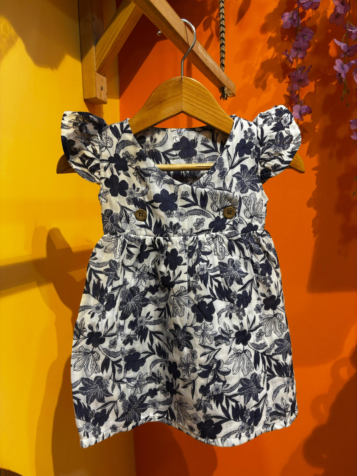 Crinkled Muslin Frock